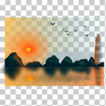 SVG Sunset at sea SVG Sunset at sea