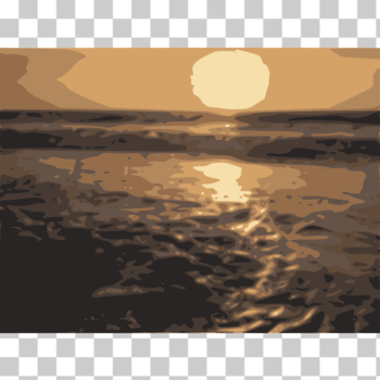 SVG sunset-cherai-beach