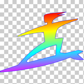 SVG Surfer silhouette color art SVG Surfer silhouette color art