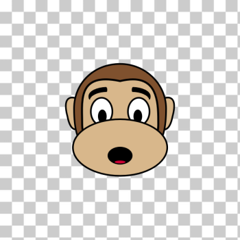 SVG Surprised ape SVG Surprised ape