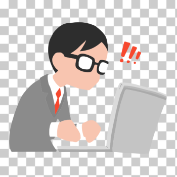 SVG Surprised engineer