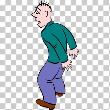 SVG Surprised person