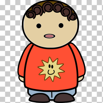 SVG Surprised toddler