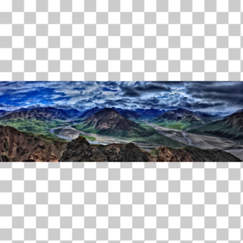 SVG Surreal panoramic mountain view SVG Surreal panoramic mountain view