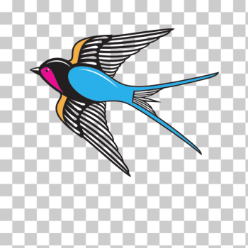 SVG Swallow colored clip art SVG Swallow colored clip art