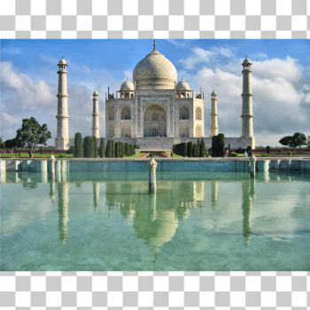 SVG Taj Mahal with reflection in water illustration SVG Taj Mahal with reflection in water illustration
