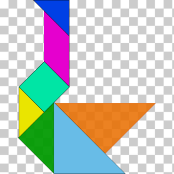 SVG Tangram geometric shape