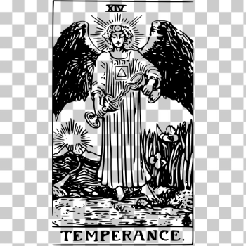 SVG Temperance tarot card SVG Temperance tarot card