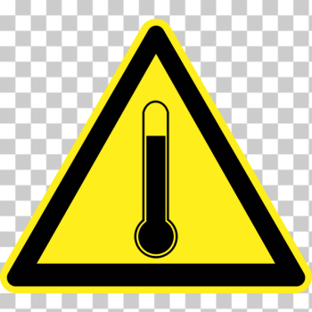 SVG Temperature hazard warning sign vector image SVG Temperature hazard warning sign vector image