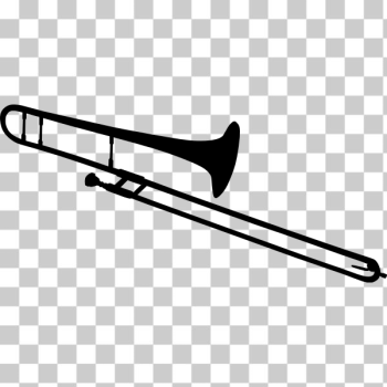 SVG Tenor Trombone Vector SVG Tenor Trombone Vector
