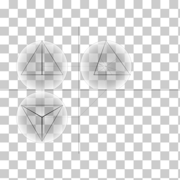 SVG tetrahedron sphere outside -- Tetraeder Umkugel SVG tetrahedron sphere outside -- Tetraeder Umkugel