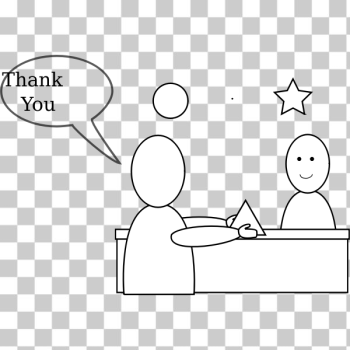 SVG Thank you vector illustration SVG Thank you vector illustration