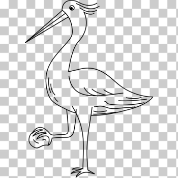 SVG The heron with a stone SVG The heron with a stone
