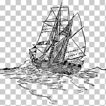 SVG The ketch boat vector image SVG The ketch boat vector image
