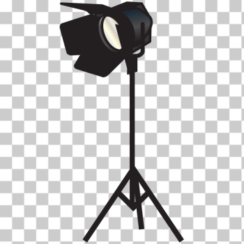 SVG Theater or studio spotlight on tripod SVG Theater or studio spotlight on tripod