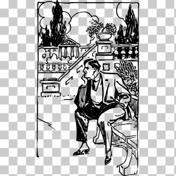SVG Thinking man SVG Thinking man