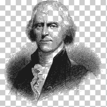 SVG Thomas Jefferson portrait vector illustration SVG Thomas Jefferson portrait vector illustration