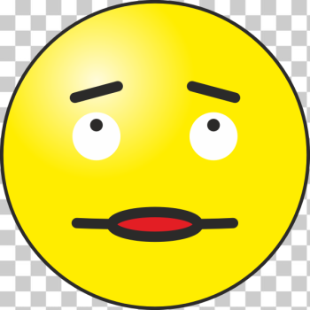 SVG Thoughtful emoticon icon