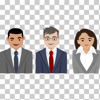 SVG Three business people SVG Three business people