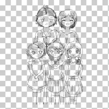 SVG Three girls animation SVG Three girls animation