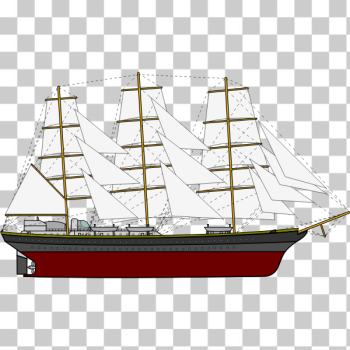 SVG Three Sail Ship SVG Three Sail Ship
