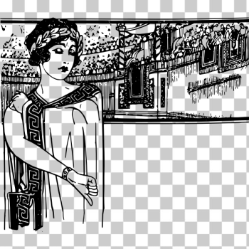 SVG Thumbs down Roman lady vector illustration SVG Thumbs down Roman lady vector illustration