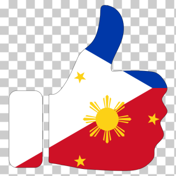 SVG Thumbs Up for Philippines SVG Thumbs Up for Philippines