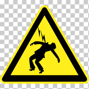 SVG Thunder hazard warning sign vector image SVG Thunder hazard warning sign vector image