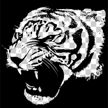 SVG Tiger silhouette SVG Tiger silhouette