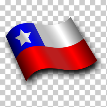 SVG Tilted Chilean flag vector illustration SVG Tilted Chilean flag vector illustration