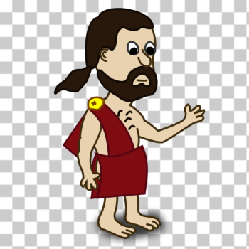 SVG Toga comic character vector image SVG Toga comic character vector image