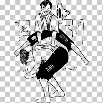 SVG Tom Sawyer and Huck Finn SVG Tom Sawyer and Huck Finn