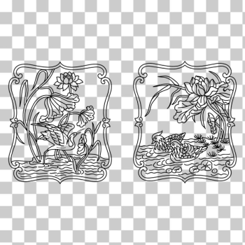 SVG Traditional Chinese line art SVG Traditional Chinese line art