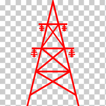 SVG Transmission tower vector image SVG Transmission tower vector image