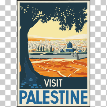 SVG Travel poster of Palestine SVG Travel poster of Palestine