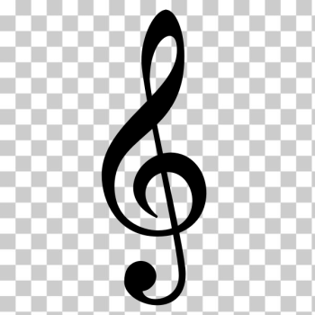 SVG Treble clef symbol vector SVG Treble clef symbol vector