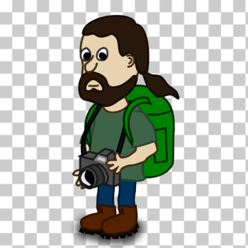 SVG Trekker comic character vector image SVG Trekker comic character vector image