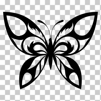 SVG Tribal Butterfly Silhouette SVG Tribal Butterfly Silhouette