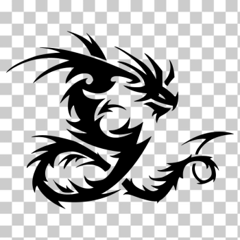 SVG Tribal Dragon 02 SVG Tribal Dragon 02