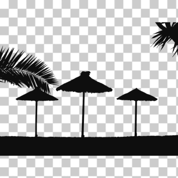 SVG Tropical beach silhouette SVG Tropical beach silhouette