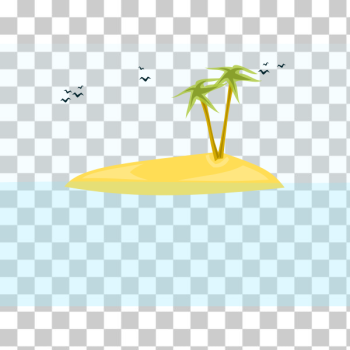 SVG Tropical island vector image SVG Tropical island vector image