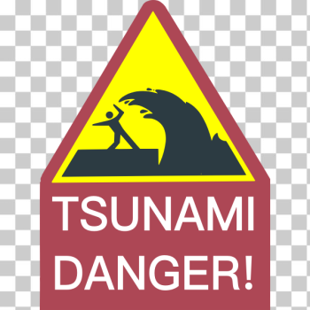SVG Tsunami danger sign SVG Tsunami danger sign