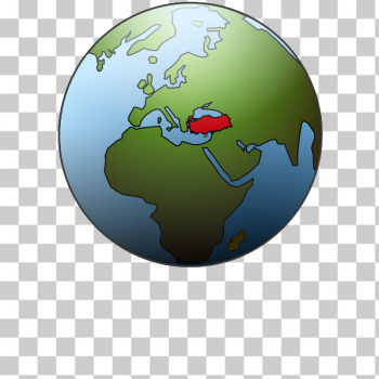 SVG Turkey location on globe vector illustration SVG Turkey location on globe vector illustration