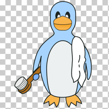 SVG Tux bathing