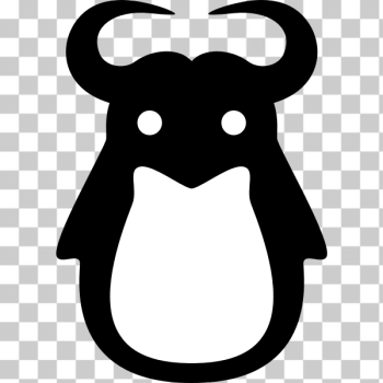 SVG Tux with horns SVG Tux with horns