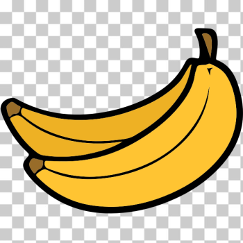 SVG Two bananas clip art SVG Two bananas clip art
