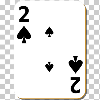 SVG Two of spades playing card vector illustration SVG Two of spades playing card vector illustration