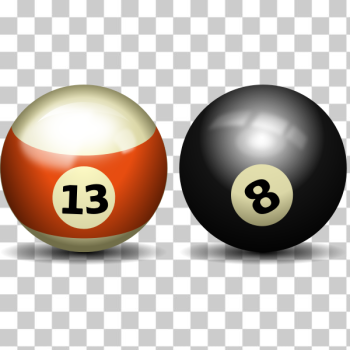 SVG Two snooker balls