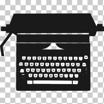 SVG Type writer silhouette SVG Type writer silhouette