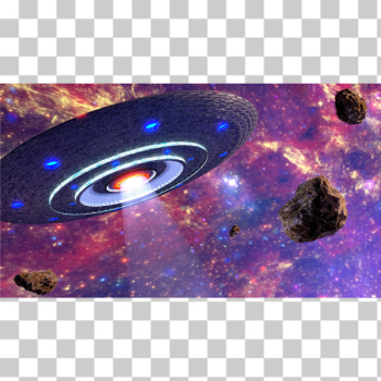 SVG UFO in interstellar space SVG UFO in interstellar space
